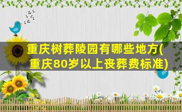 重庆树葬陵园有哪些地方(重庆80岁以上丧葬费标准)