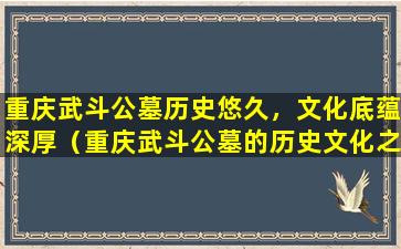 重庆武斗公墓历史悠久，文化底蕴深厚（重庆武斗公墓的历史文化之旅）