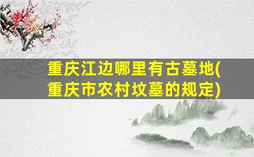 重庆江边哪里有古墓地(重庆市农村坟墓的规定)