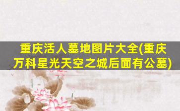 重庆活人墓地图片大全(重庆万科星光天空之城后面有公墓)