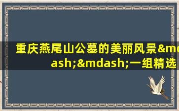 重庆燕尾山公墓的美丽风景——一组精选照片展示