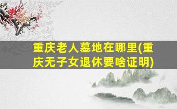 重庆老人墓地在哪里(重庆无子女退休要啥证明)