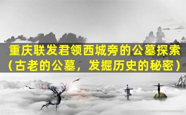 重庆联发君领西城旁的公墓探索（古老的公墓，发掘历史的秘密）