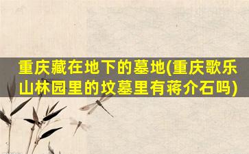 重庆藏在地下的墓地(重庆歌乐山林园里的坟墓里有蒋介石吗)