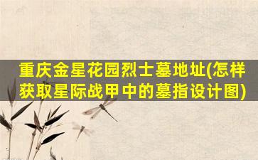 重庆金星花园烈士墓地址(怎样获取星际战甲中的墓指设计图)