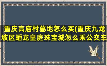 重庆高庙村墓地怎么买(重庆九龙坡区蟠龙皇庭珠宝城怎么乘公交车)