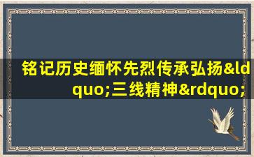 铭记历史缅怀先烈传承弘扬“三线精神”云前往亓伟墓调研陵园修葺改善工作