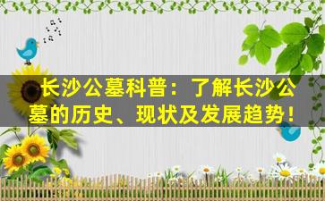 长沙公墓科普：了解长沙公墓的历史、现状及发展趋势！