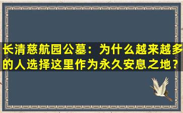 长清慈航园公墓：为什么越来越多的人选择这里作为永久安息之地？