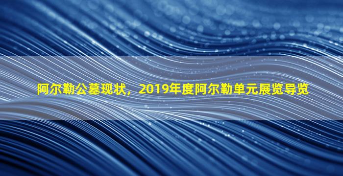 阿尔勒公墓现状，2019年度阿尔勒单元展览导览