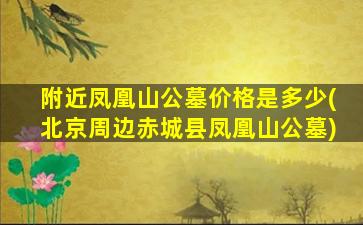附近凤凰山公墓价格是多少(北京周边赤城县凤凰山公墓)