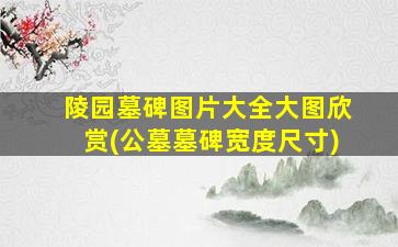 陵园墓碑图片大全大图欣赏(公墓墓碑宽度尺寸)