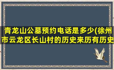 青龙山公墓预约电话是多少(徐州市云龙区长山村的历史来历有历史根据的)