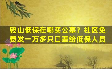 鞍山低保在哪买公墓？社区免费发一万多只口罩给低保人员
