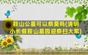 鞍山公墓可以祭奠吗(清明小长假鞍山墓园迎祭扫大军)