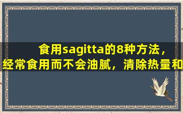 食用sagitta的8种方法，经常食用而不会油腻，清除热量和排毒，促进潮湿并减少黄色