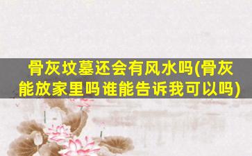 骨灰坟墓还会有风水吗(骨灰能放家里吗谁能告诉我可以吗)