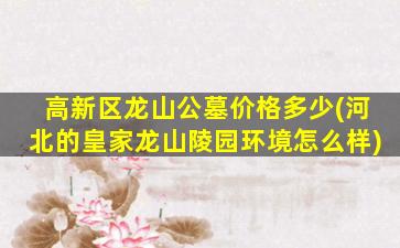 高新区龙山公墓价格多少(河北的皇家龙山陵园环境怎么样)