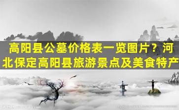 高阳县公墓价格表一览图片？河北保定高阳县旅游景点及美食特产