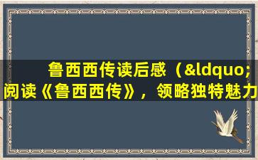 鲁西西传读后感（“阅读《鲁西西传》，领略独特魅力”。）