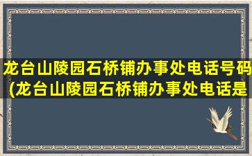 龙台山陵园石桥铺办事处电话号码(龙台山陵园石桥铺办事处电话是多少)